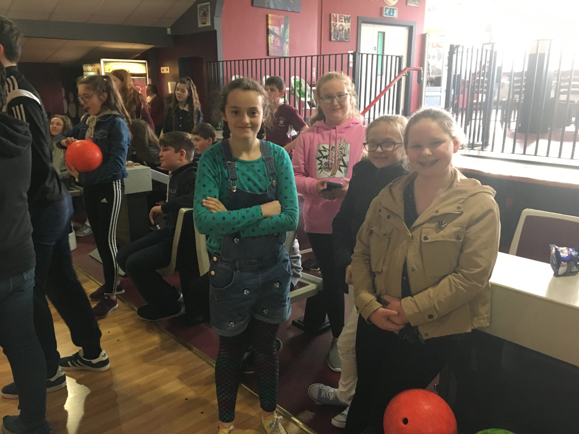 Junior Choir Enjoying the Bowling 1 Enniskillen Royal Grammar School