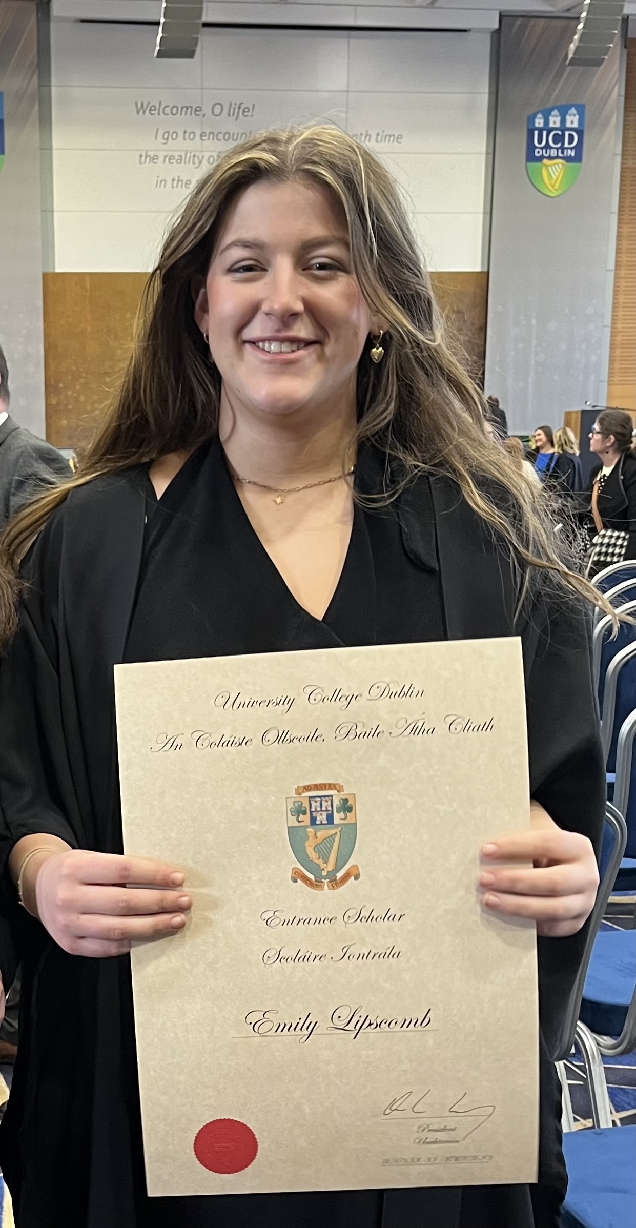 Emily UCD Entrance Scholar Award Enniskillen Royal Grammar School