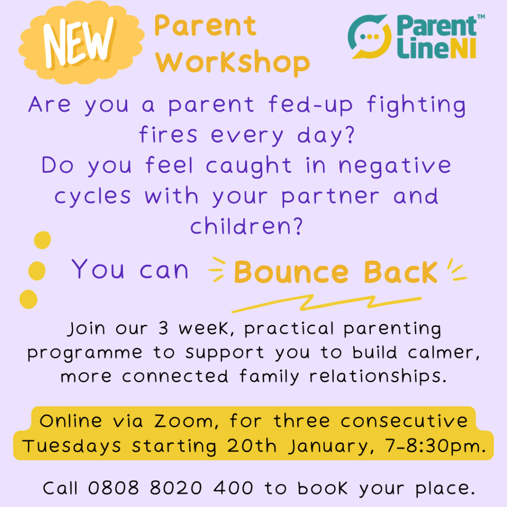 New Parent Workshop: Bounce Back – 3-Week Online Programme ...